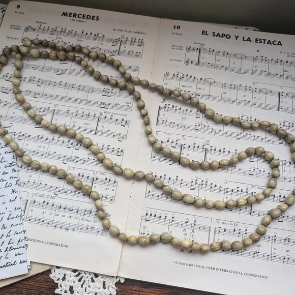 Vintage Beaded Seed Necklace - Picture 3 of 7